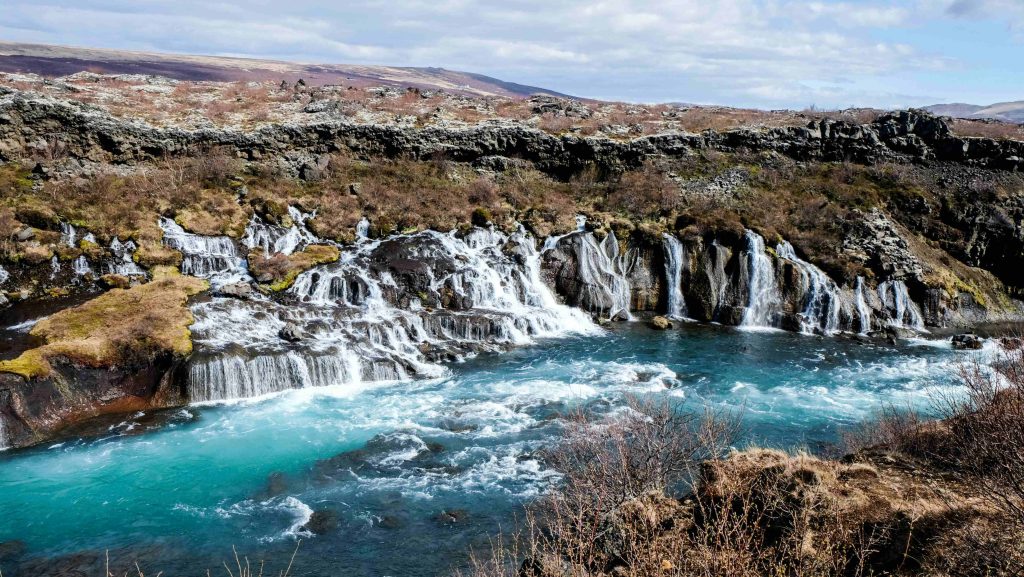 Hraunfossar waterfall in Iceland